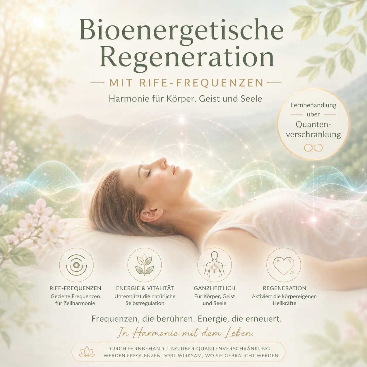 Bioenergetische Regeneration &uuml;ber Quantenverschr&auml;nkung