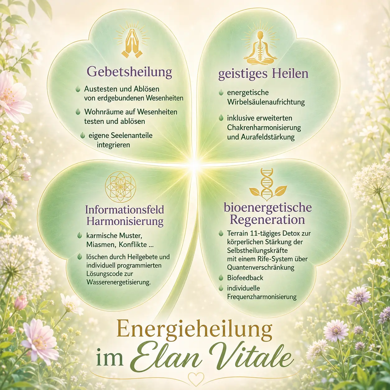 Energieheilung im Elan Vitale Empfehlung